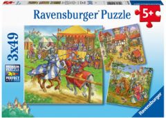 RAVENSBURGER 3X49PC JIGSAW PUZZLE LIFE OF THE KNIGHT