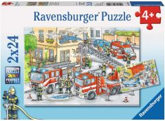 RAVENSBURGER 2 x 24 PIECE JIGSAW PUZZLES HEROES IN ACTION