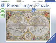 RAVENSBURGER JIGSAW PUZZLE 1500 PCE HISTORICAL MAP PUZZLE