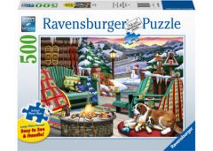 RAVENSBURGER 500 PIECE LARGE FORMAT JIGSAW PUZZLE APRES ALL DAY