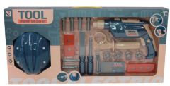 TOOL SET WITH HELMET AND ELECTRIC DRILL