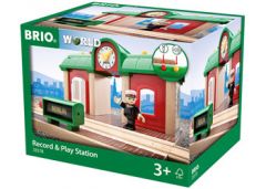 BRIO WOODEN RAILWAY RECORD PLAY STATION