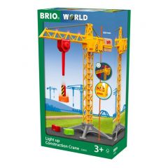 BRIO WORLD LIGHT UP CONSTRUCTION CRANE