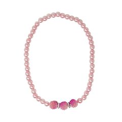 PINK POPPY PEARL BUBBLE NECKLACE