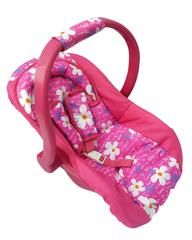 PLAYWORLD DOLL CAR SEAT PINK WFLOWERS
