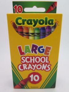 CRAYOLA 10 LARGE SCHOOL CRAYONS