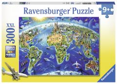 RAVENSBURGER 300PC JIGSAW PUZZLE WORLD POLITICAL MAP