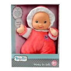 BABY'S FIRST MINKY SO SOFT DOLL CORAL