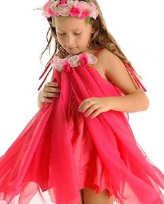 FAIRY GIRLS WATER LILY FAIRY HOT PINK LARGE 6-8