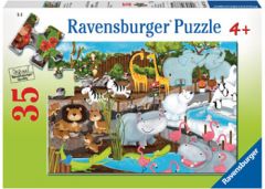 RAVENSBURGER DAY AT THE ZOO 35 PIECE JIGSAW PUZZLE