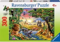 RAVENSBURGER 300 PC JIGSAW PUZZLE AT THE WATER HOLE