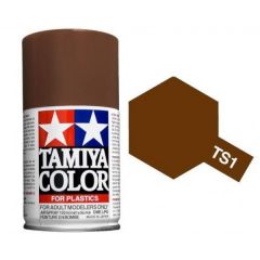 TAMIYA TS1 RED BROWN SPRAY PAINT FOR PLASTICS
