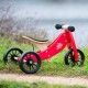 KINDERFEETS TINY TOT 2 IN 1 TRICYCLEBALANCEBIKE CHERRY RED