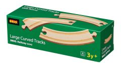 BRIO WOODEN RAILWAY LARGE CURVED TRACKS