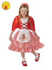 RED RIDING HOOD COSTUME SIZE 3 TO 5