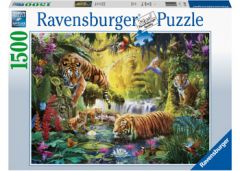 RAVENSBURGER 1500PC JIGSAW PUZZLE TRANQUIL TIGERS
