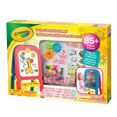 CRAYOLA  3 IN 1 DOUBLE SIDED EASEL 85PC