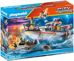 PLAYMOBIL CITY ACTION 70140 FIRE RESCUE WITH PERSONAL WATERCRAFT