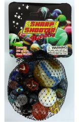 SHARP SHOOTERS 350GRAM  GLASS MARBLES