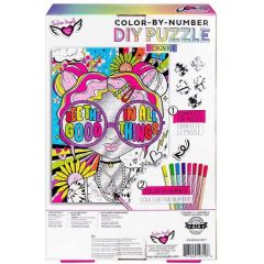 COLOUR BY NUMBER DIY JIGSAW PUZZLE DESIGN KIT 300PC