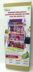 WOODEN DOLL HOUSE WITH ELEVATOR