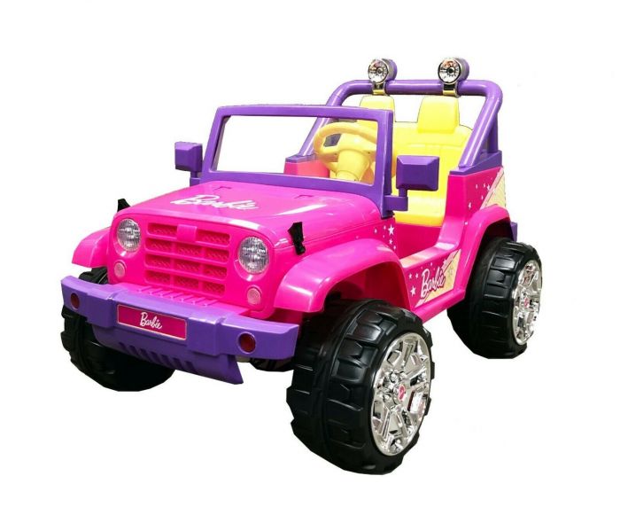 Plaske jordnødder melodi Power Wheels Barbie Jeep Wrangler Ride-On Toy With Music,
