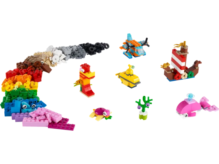 Pieces of the creative ocean lego